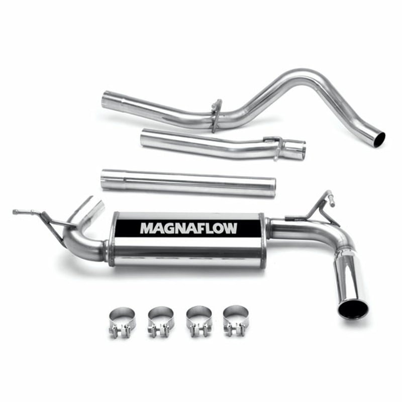 magnaflow 2007-2011 jeep wrangler street series cat-back performance exhaust system 16751