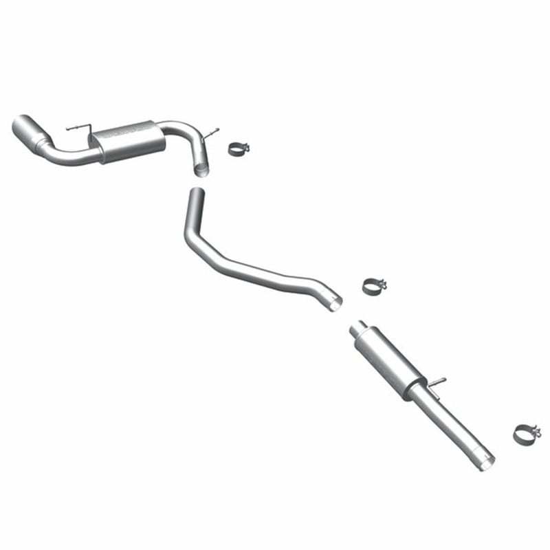 magnaflow 08-10 dodge caliber 2.4 t srt-4 single p/s rear exit stainless cat-back perf exhaust 16758