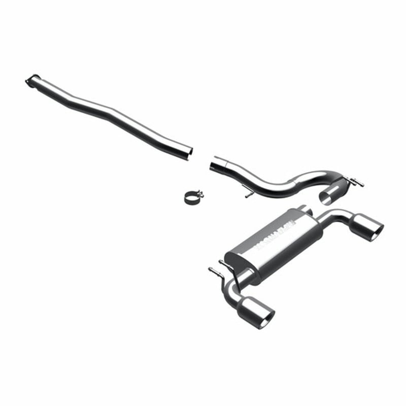 magnaflow 2008-2015 mitsubishi lancer evo x street series cat-back performance exhaust system 16823