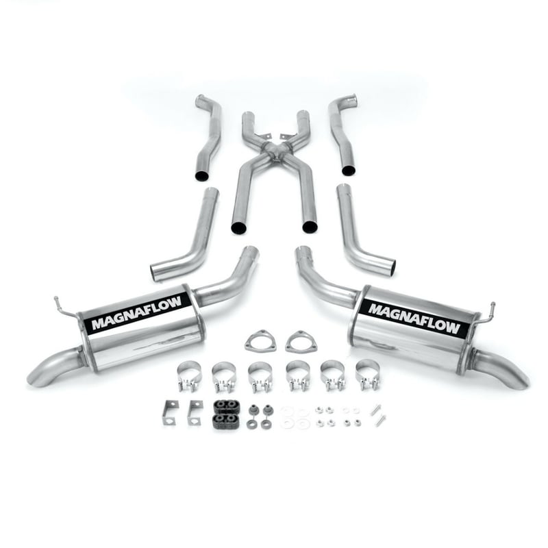 magnaflow 1968-1973 chevrolet corvette street series crossmember-back performance exhaust system 16842