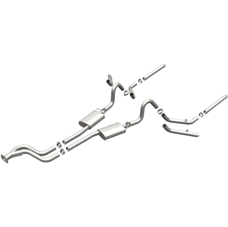 magnaflow sys c/b 84-87 buick regal v6 3.8l turbocharged ss 2.5in street series dual split rear exit 16884