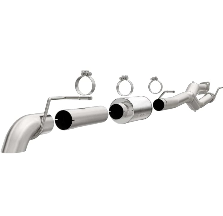magnaflow 11-16 ford f-250 6.2l 3.5in single p/s off road pro series performance c/b exhaust 17200