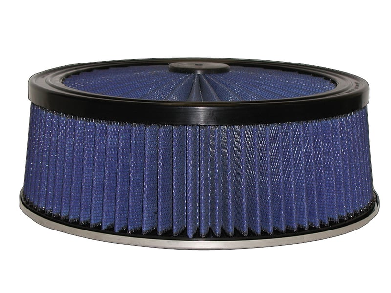 afe magnumflow air filters round racing p5r a/f top racer 14d x 5h (blk/blue) 18-31405