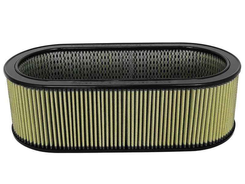 afe magnumflow air filters round racing pg7 a/f pg7 oval filter (18.13 x 7.25 x 6.0 w/em) 18-87001