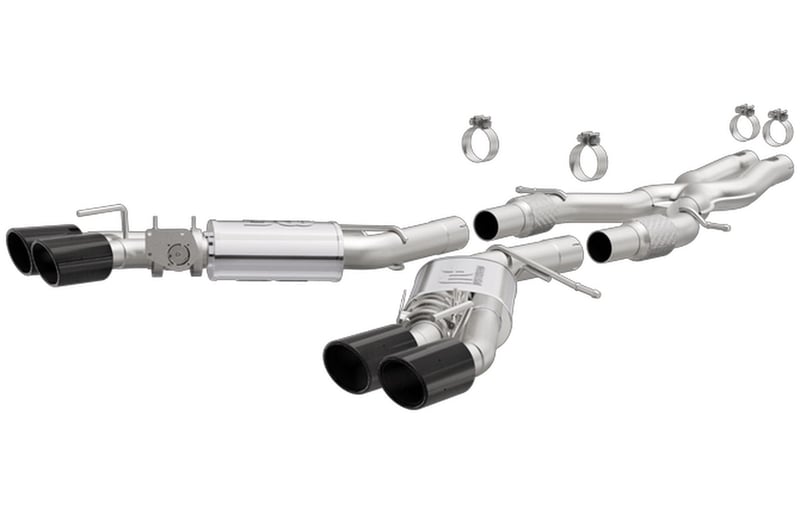 magnaflow 16-18 cadillac cts-v 6.2l quad 4in carbon fiber tips 19011