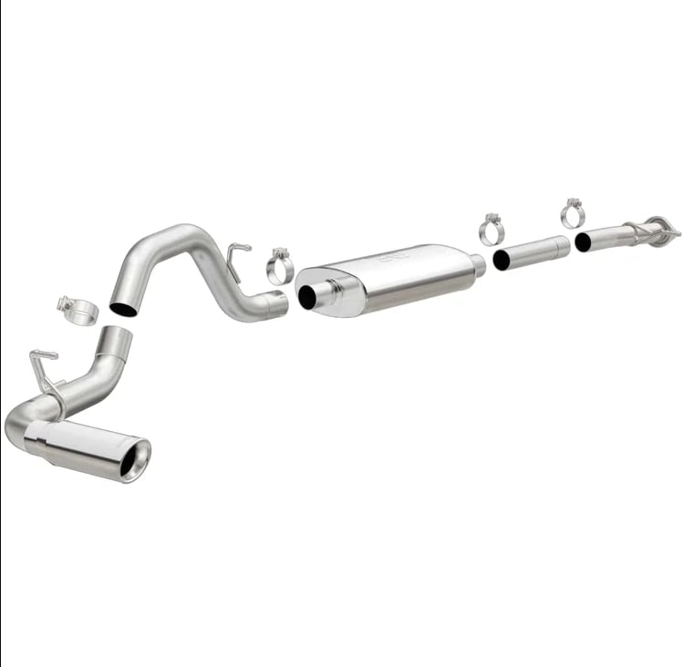 magnaflow stainless cat-back exhaust 15-20 chevy colorado/gmc canyon single passenger rear exit 4in 19018