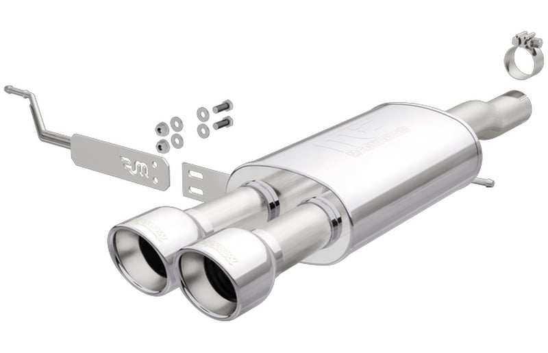 magnaflow 14-17 mini cooper l4 2.0l (hatch excl. 4-door) 2.5in pipe dual-tip axle-back exhaust 19134