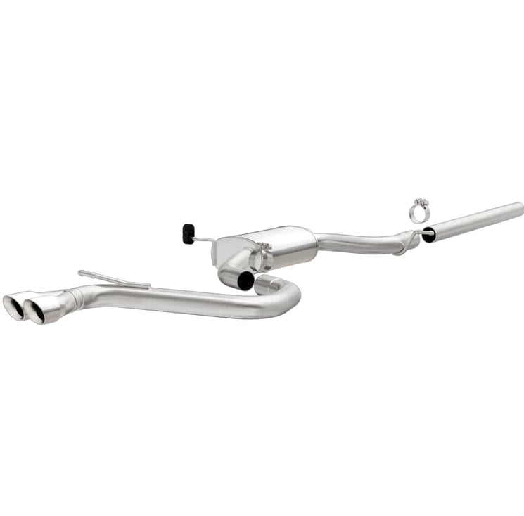 magnaflow sys c/b 15-17 volkswagen golf 1.8l 2.5in ss dual driver side exit polished 3 tip 19163