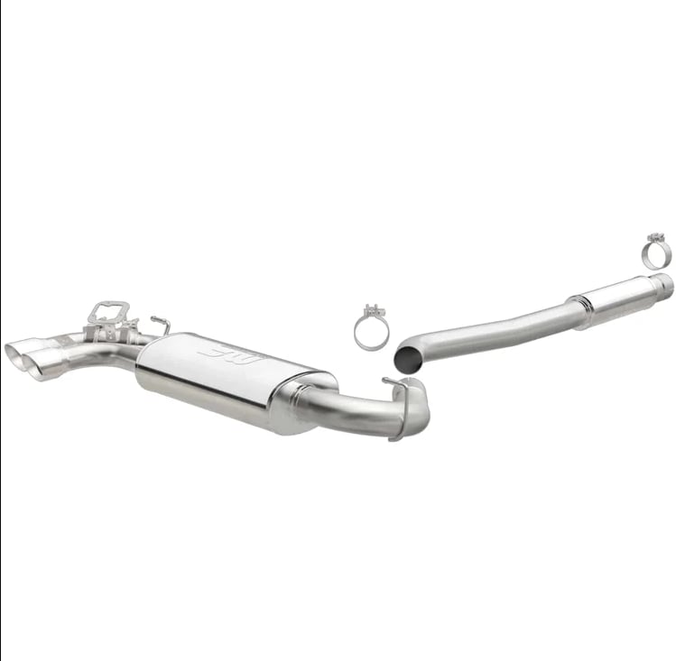 magnaflow cb ss 2.5/3in dual straight ds rear ext 3in tip 12-15 bmw 328i /428i 2.0l coupe sedan 19195