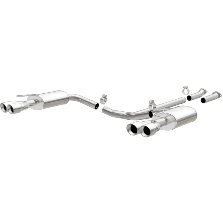magnaflow cat-back 11-15 kia optima 2.0l/2.4l sport ss 2.25in quad split rear 4.5in tips 19237