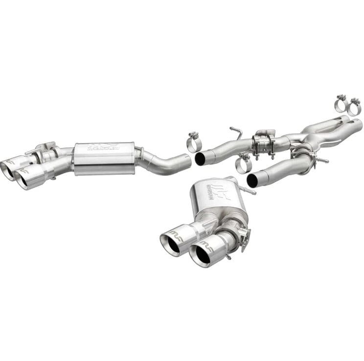 magnaflow 16-22 chevy camaro 6.2l v8 competition cat back w/ quad polished tips 19265
