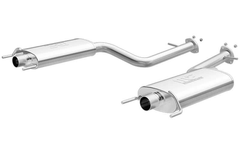magnaflow 12-17 lexus ls460 4.6l v8 stainless steel axle back performance exhaust system (uses factory tips) 19296