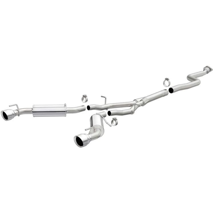 magnaflow 16-22 chevy camaro l4 2.0l cat-back street series 3in ss dual split rear exit 19309