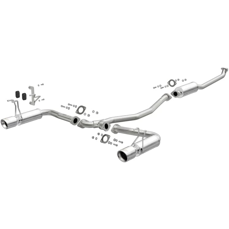 magnaflow 16-18 honda civic l4 2.0l street series cat-back exhaust w/ polished tips 19313