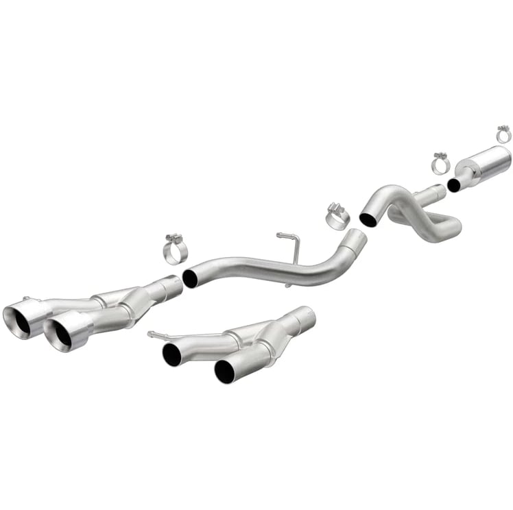 magnaflow cat-back 13-17 hyundai veloster l4 turbo 2.25in ss street series 4in polished tips 19325