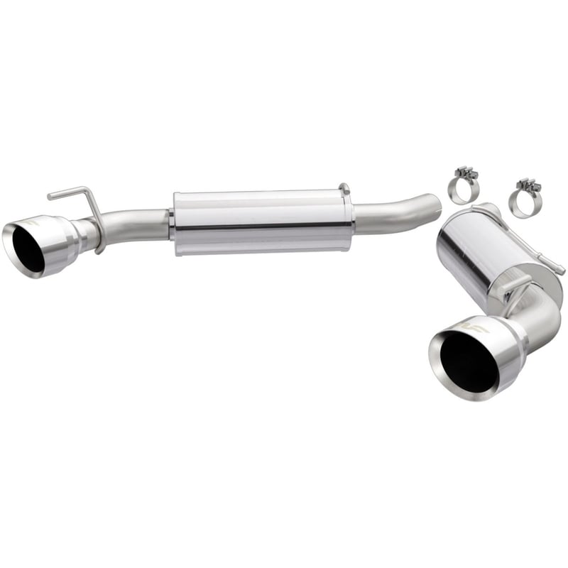 magnaflow 2016-2018 chevy camaro 3.6l v6 competition axle back w/ dual polished tips 19332