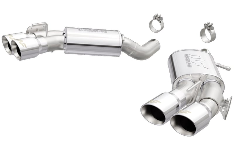 magnaflow 16-19 chevy camaro 6.2l v8 competition axle back w/ quad polished tips 19336