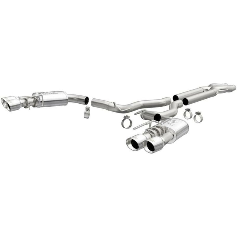 magnaflow 18-21 ford mustang gt 5.0l competition dual exit polished 4in tips 19368