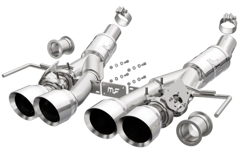 magnaflow 14-19 chevrolet c7 corvette competition series axle-back performance exhaust system 19379