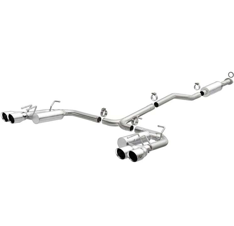 magnaflow 18-22 toyota camry gse 3.5l street series cat-back exhaust w/polished tips 19411