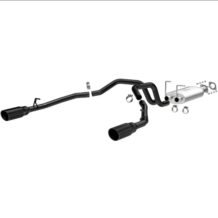 magnaflow 2019 ram 1500 v8 5.7l (excl. tradesman) black coated 3in 409ss cat-back exhaust system 19430