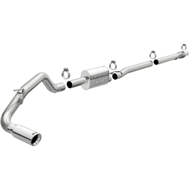 magnaflow 2019 ford ranger 2.3l polished stainless steel cat-backexhaust 19451