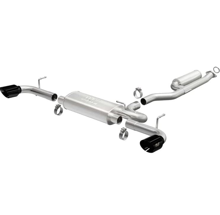 magnaflow 19-22 toyota rav4 street series cat-back performance exhaust system- dual rear exit- black 19500