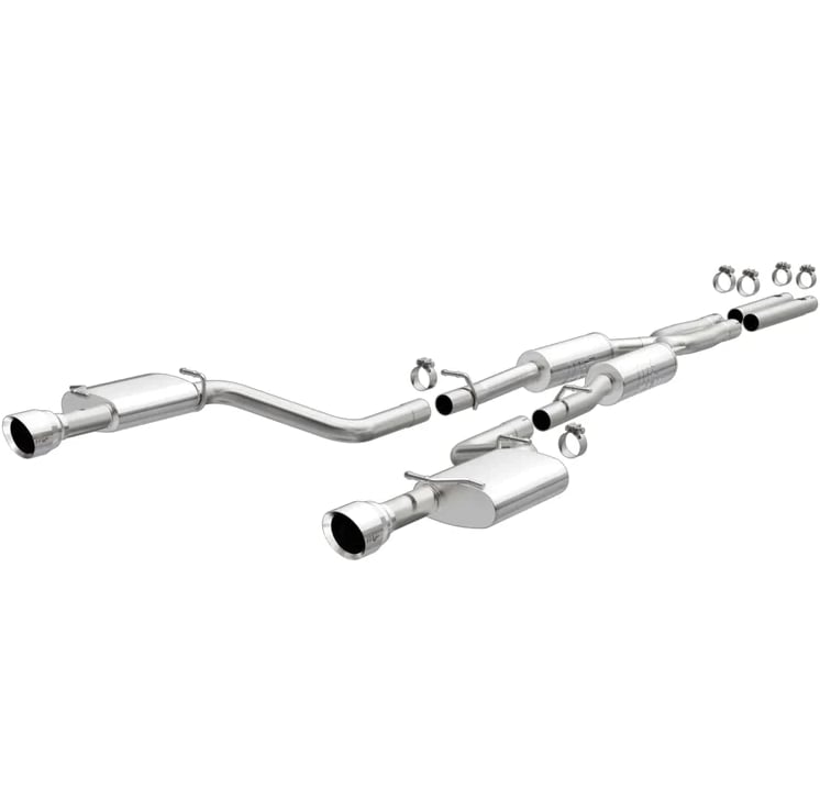 magnaflow 19-22 dodge charger gt 3.6l v6 dual exit polished tip street series cat-back exhaust 19522