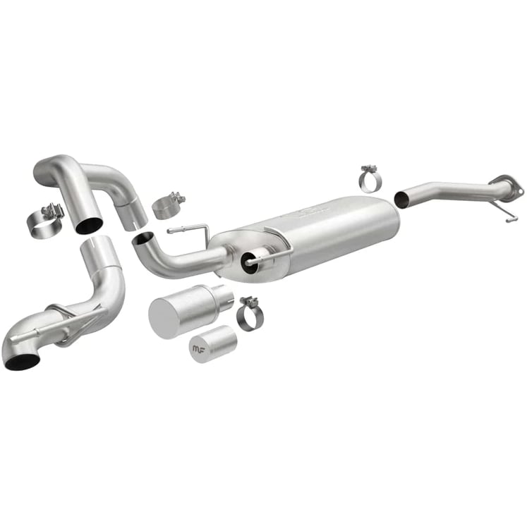 magnaflow 03-22 toyota 4runner v6 4.0l overland series cat-back exhaust 19546