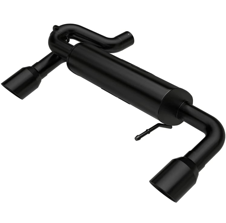 magnaflow 21-22 ford bronco 2.3l i-4 axle-back exhaust w/ dual split rear style exit- black tips 19555
