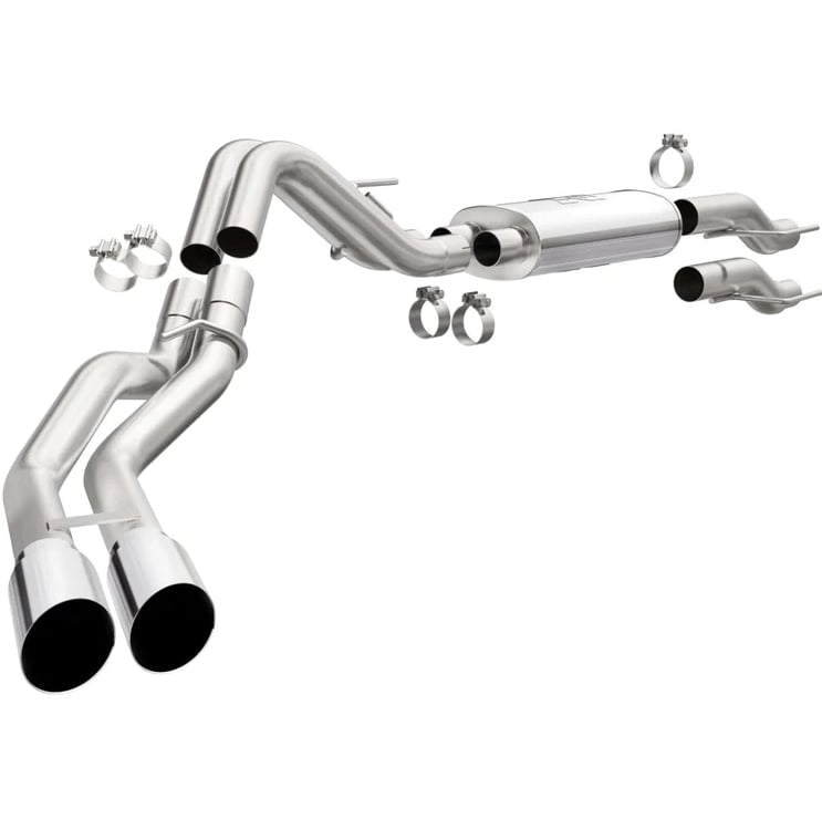 magnaflow 15-22 ford f-150 street series cat-back performance exhaust system- black rear exit 19565