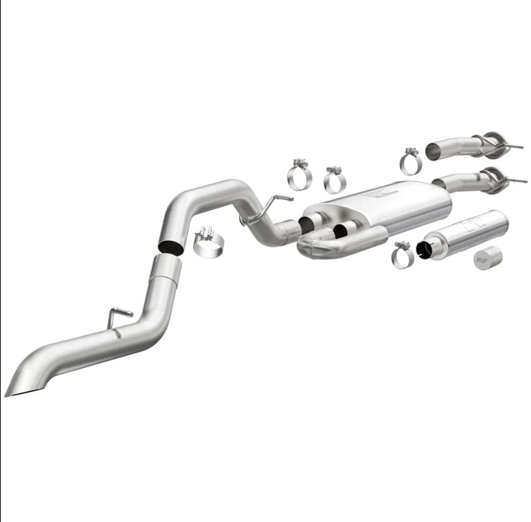 magnaflow stainless overland cat-back exhaust 15-21 chevy colorado/ 15-22 gmc canyon 19569