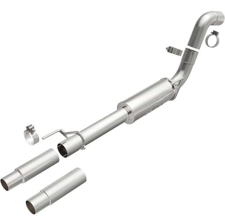 magnaflow 15-22 ford f-150 street series cat-back performance exhaust system- polished rear exit 19572