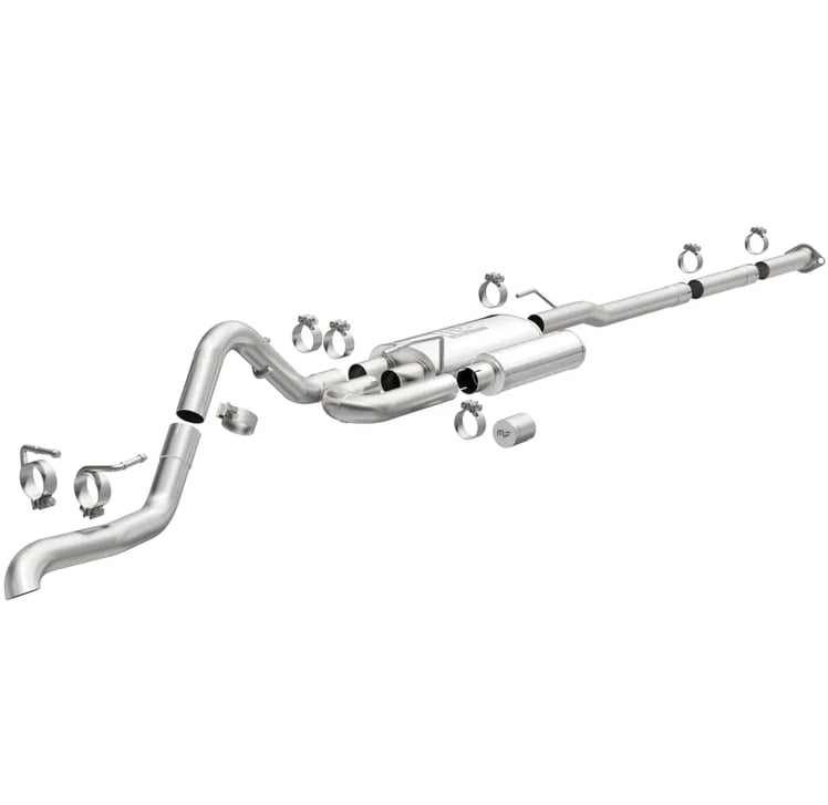 magnaflow stainless overland cat-back exhaust 05-15 toyota tacoma v6 4.0l 19585