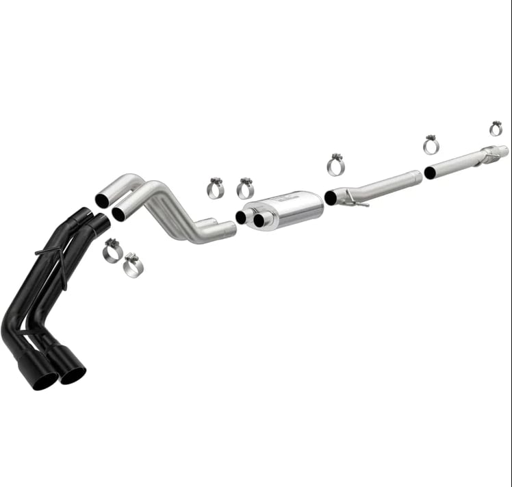 magnaflow catback 2019 ford ranger 2.3l 3in black exhaust tips 19454