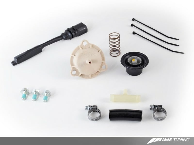 awe tuning 06-10 vw gti fsi k03 diverter valve relocation kit 2.0t performance diverter valve 2010-11034