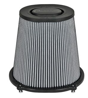 afe quantum pro dry s air filter flat top - 5in flange x 9in height 21-90098