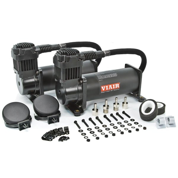 air lift viair 444c dual pack compressor - 200 psi - black 23444b