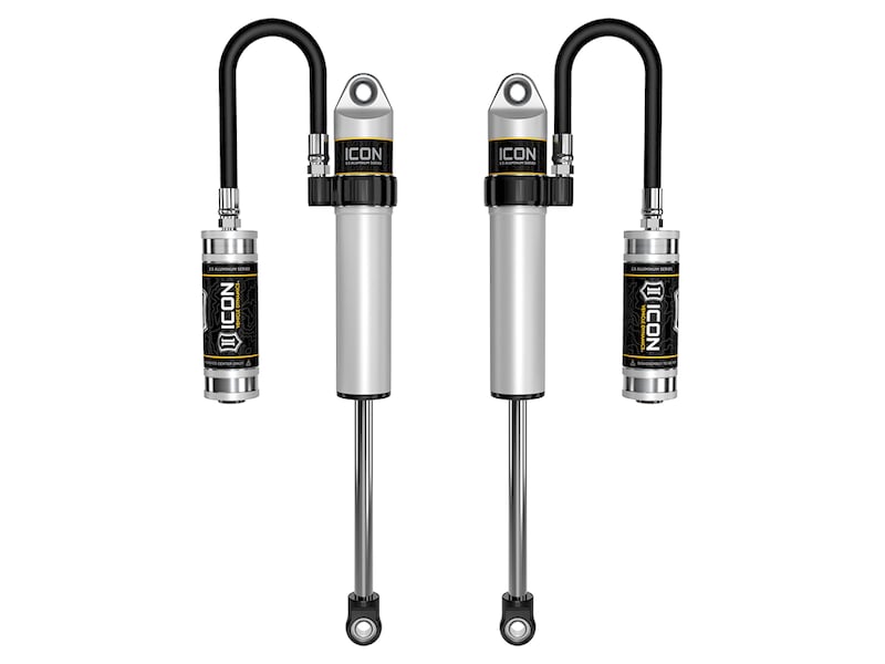 icon 2005-2023 toyota tacoma/2003-2024 toyota 4runner/2007-2014 toyota fj cruiser/2003-2009 lexus gx470, front 2.5 vs remote reservoir, s2 secondary shocks, pair 59706p