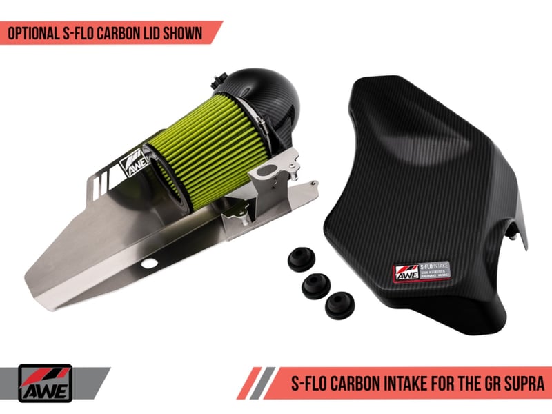awe tuning 2020 toyota gr supra (a90) s-flo carbon intake (2020 models only) 2660-15021