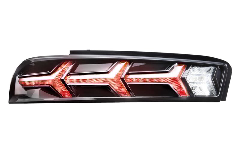 morimoto xb led tails: chevrolet camaro (16-18) (pair / lambo / red) lf400