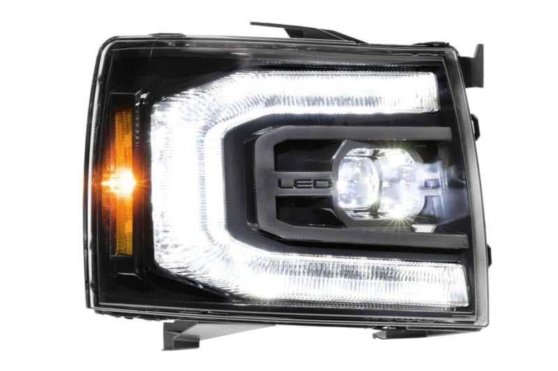 morimoto xb led headlights: chevy silverado (07-13) (pair / asm / gen ii) lf540.2-asm
