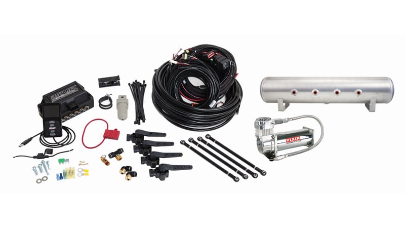 air lift performance 3h (3/8 air line 4 gal 7-port raw aluminum tank viair 444c comp) 27699