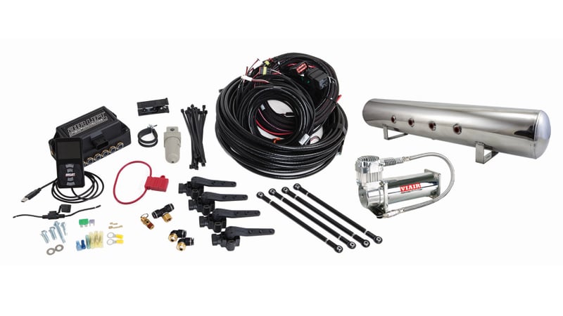 air lift performance 3h (1/4 air line 5 gal polished aluminum tank viair 444c comp) 27793