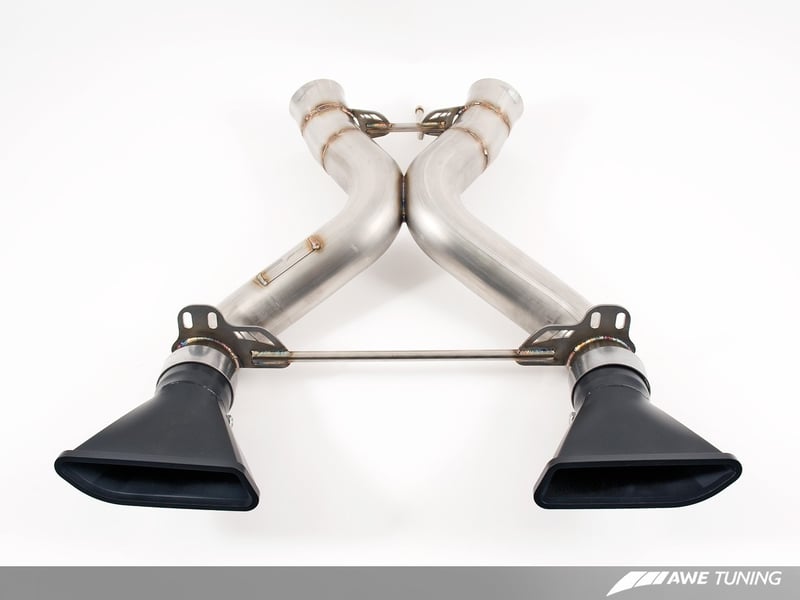 awe tuning 12-14 mclaren mp4-12c performance exhaust - black tips 3010-33012