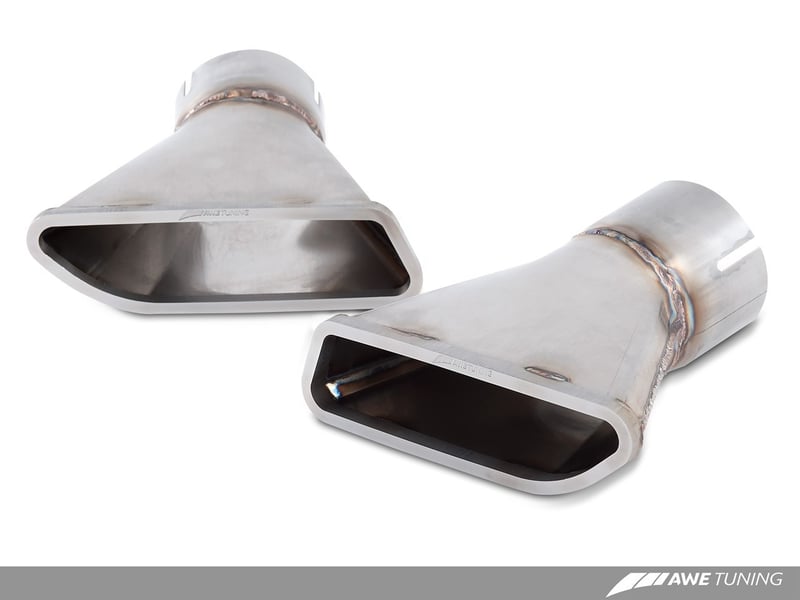 awe tuning 15-17 mclaren 650s performance exhaust - machined tips 3010-32022