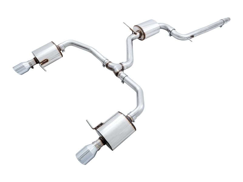 awe tuning 19-21 volkswagen jetta gli mk7 touring exhaust - chrome silver tips (fits high-flow dp) 3015-22070