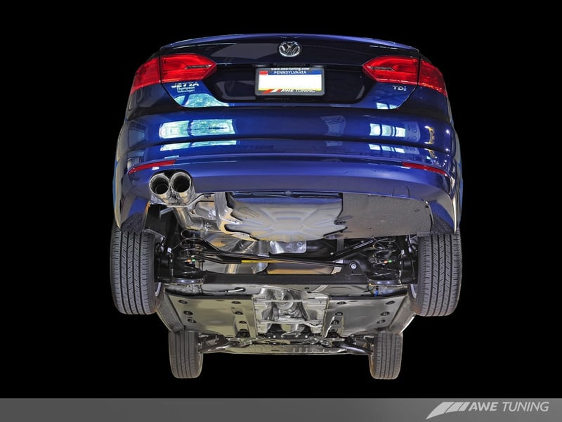 awe tuning 11-13 vw mk6 jetta tdi touring edition exhaust - silver tips 3015-22030
