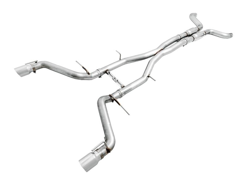 awe tuning 16-22 chevy camaro ss resonated cat-back exhaust - track edition (chrome silver tips - dual outlet) 3015-32100