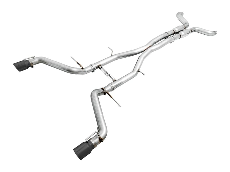 awe tuning 16-22 chevy camaro ss resonated cat-back exhaust - track edition (diamond black tips) 3015-33100